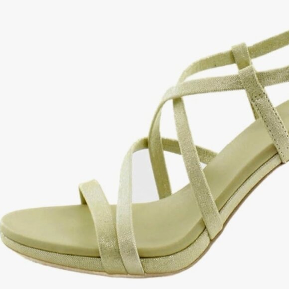 Naturalizer Women's Luisa Sandal, Pastel Lime Leather, 9 - Picture 2 of 5